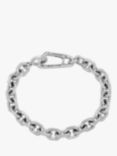 AllSaints Unisex Chunky Chain Bracelet, Warm Silver