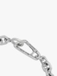 AllSaints Unisex Chunky Chain Bracelet, Warm Silver