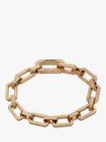 AllSaints Hexagon Link Chain Bracelet, Warm Brass