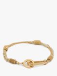 AllSaints Chain Wrap Curb Chain Bracelet, Warm Brass