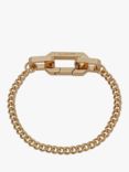 AllSaints Hexagon and Curb Chain Link Bracelet, Warm Brass