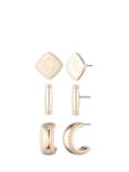 Lauren Ralph Lauren Trio Logo Stud Earrings, Pack of 3 Pairs, Gold