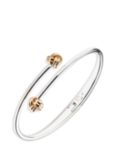 Lauren Ralph Lauren Two-Tone Knot End Bangle, Silver/Gold