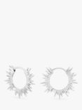 Rachel Jackson London Electric Goddess Mini Huggie Hoop Earrings, Silver