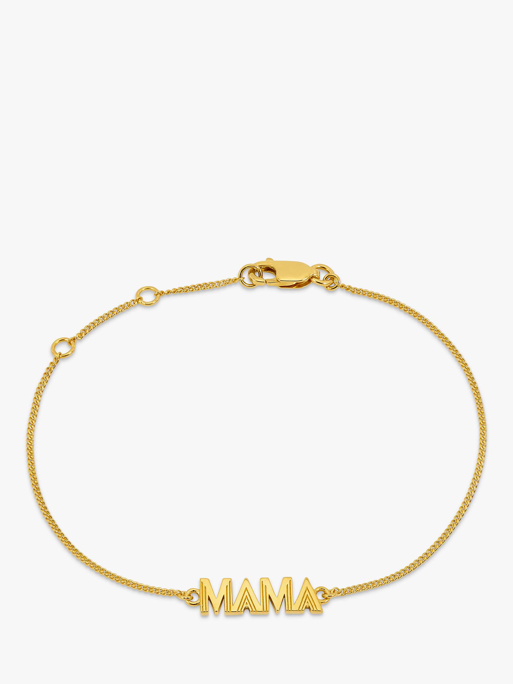 Buy Rachel Jackson London Art Deco Mama Bracelet, Gold Online at johnlewis.com