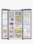 Samsung RS65DG54M3B1EU Freestanding 65/35 American Style Fridge Freezer, Black