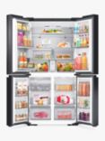 Samsung Family Hub RF65DG9H0EB1 Freestanding 60/40 French Style Fridge Freezer, Black