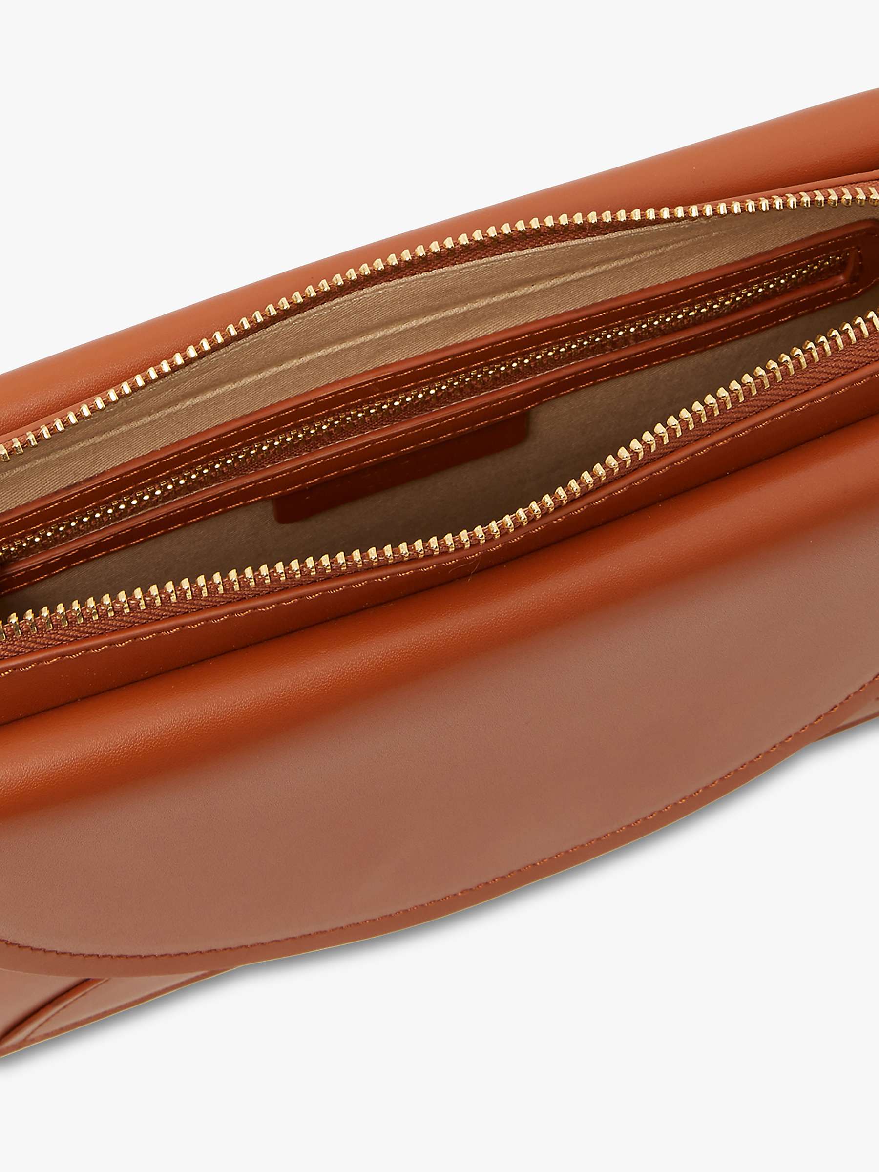 Buy Jasper Conran London Darcey Leather Double Flap Cross Body Bag Online at johnlewis.com
