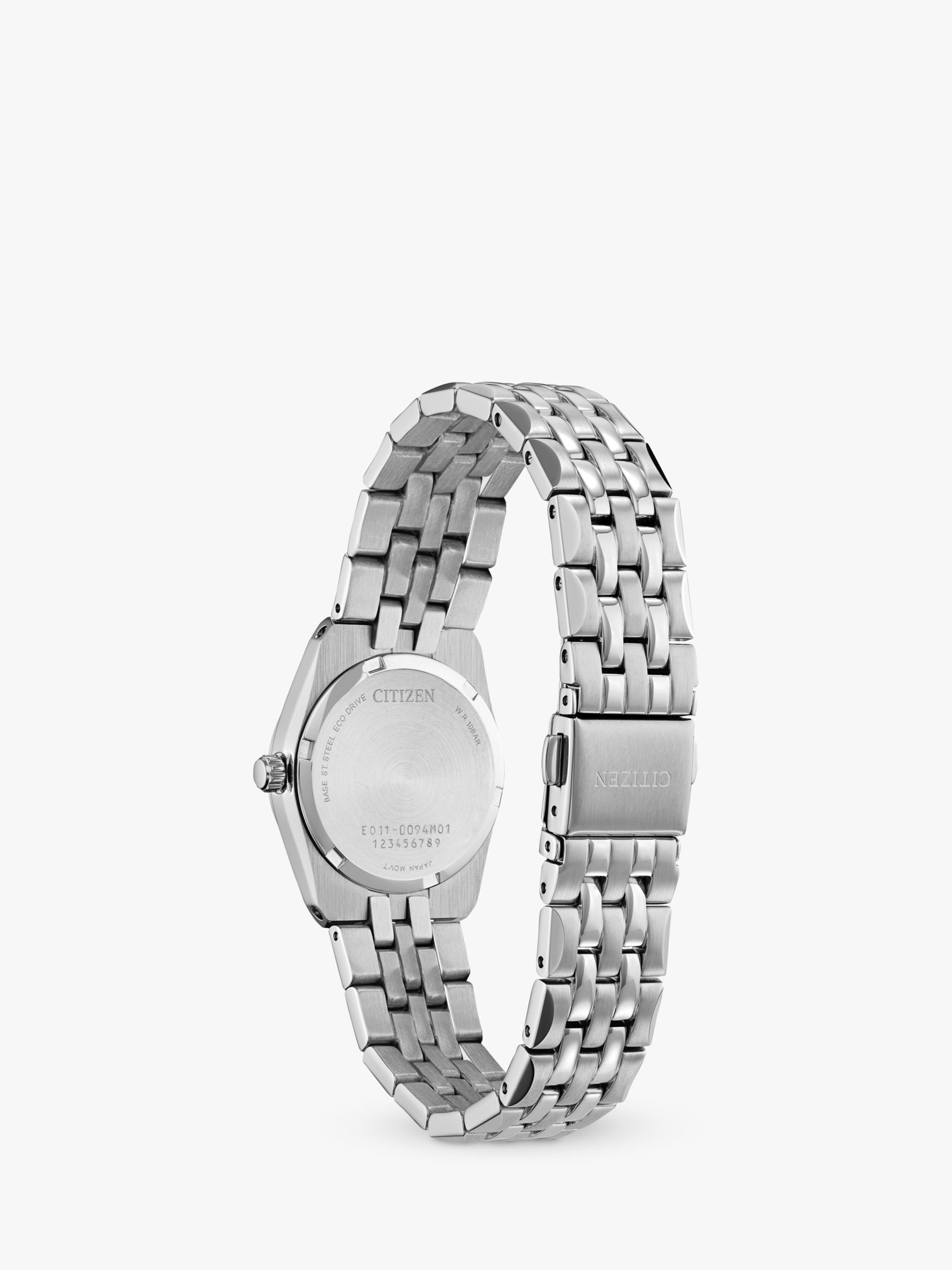 Citizen EW2712-55E Women's Eco-Drive Date Crystal Bracelet Strap Watch, Silver/Gold