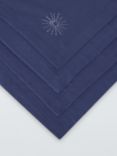 John Lewis Star Cotton Napkins, Set of 4, Navy