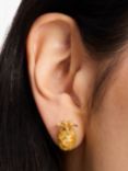 kate spade new york Treasure Pineapple Stud Earrings, Yellow/Gold