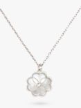 kate spade new york Bloom Floral Pendant Necklace, Silver