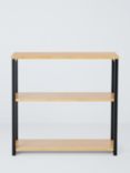 John Lewis ANYDAY Bamboo Low Shelving Unit, Natural