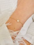 Astley Clarke Moonstone & White Sapphires Luna Chain Bracelet, Gold