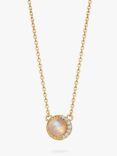 Astley Clarke Moonstone & White Sapphires Luna Pendant Necklace, Gold