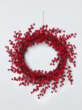 John Lewis Red Berry Wreath, Dia.45cm