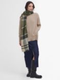 Barbour Blair Check Scarf, Ancient Loden