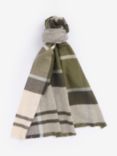 Barbour Blair Check Scarf, Ancient Loden