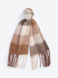 Barbour Marie Check Scarf, Camel/Multi