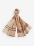 Barbour Rosefield Tartan Lambswool Scarf, Camel