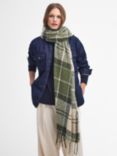 Barbour Tartan Boucle Scarf, Ancient Loden