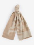 Barbour International Milla Logo Scarf, Light Trench / Stone