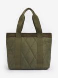 Barbour Healy Quilted Tote Bag, Olive