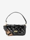 Barbour International Soho Mini Quilted Crossbody Bag, High Shine Black