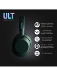 Sony WH-ULT900N ULT Wear Noise Cancelling Wireless Bluetooth Over-Ear Headphones with ULT POWER SOUND & Mic/Remote, Forest Gray