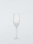 John Lewis Confetti Glass Champagne Flute, 220ml, White