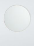 John Lewis Rye Metal Frame Round Wall Mirror, 80cm, Polished Aluminium