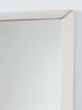 John Lewis Rye Metal Frame Rectangular Wall Mirror, 90 x 60cm, Polished Aluminium