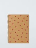 John Lewis A4 Kraft Hearts Notebook, Multi