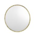 Där Jinelle Hammered Texture Round Wall Mirror, 80cm, Gold