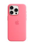 Apple Silicone Case with MagSafe for iPhone 15 Pro, Pink