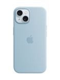 Apple Silicone Case with MagSafe for iPhone 15, Light Blue