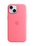 Apple Silicone Case with MagSafe for iPhone 15, Pink