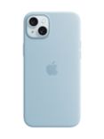 Apple Silicone Case with MagSafe for iPhone 15 Plus, Light Blue