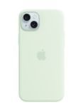 Apple Silicone Case with MagSafe for iPhone 15 Plus, Soft Mint