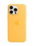 Apple Silicone Case with MagSafe for iPhone 15 Pro Max, Sunshine