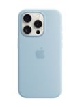 Apple Silicone Case with MagSafe for iPhone 15 Pro, Light Blue