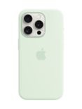 Apple Silicone Case with MagSafe for iPhone 15 Pro, Soft Mint