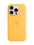Apple Silicone Case with MagSafe for iPhone 15 Pro, Sunshine