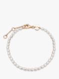 Daisy London Pearl Beaded Bracelet, Gold