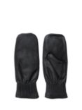 SELECTED FEMME Olga Padded Leather Mittens, Black