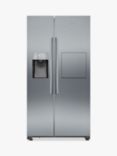 Siemens iQ500 KA93GAiDP Freestanding 60/40 American Fridge Freezer, Stainless Steel