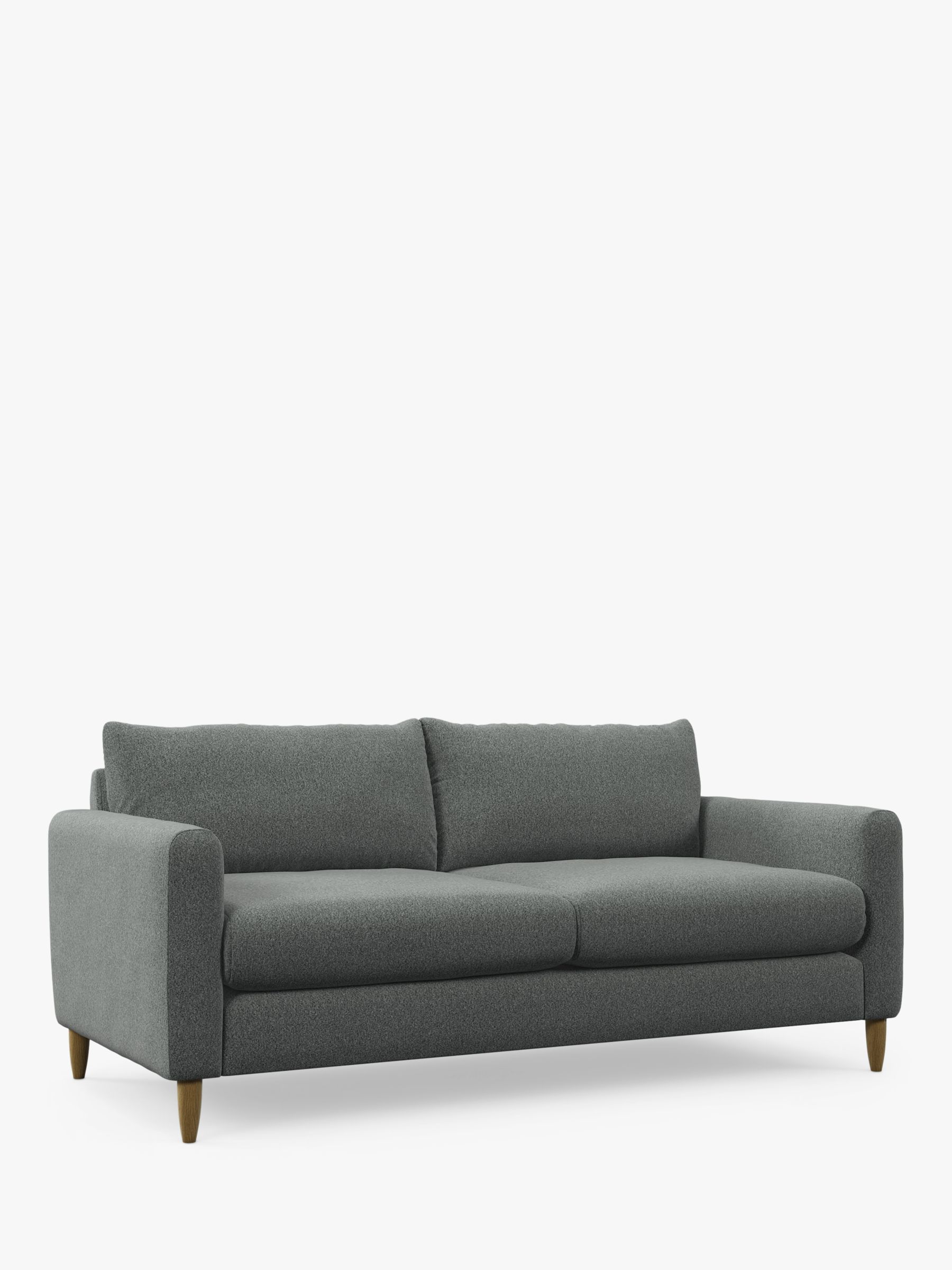 Bailey Range, John Lewis Bailey II Large 2 Seater Sofa, Light Leg, Brushed Tweed Grey