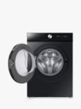 Samsung Series 8 WW11DB8B95GBU1 Freestanding ecobubble™ Washing Machine, AI Energy, 11kg Load, 1400rpm Spin, Black