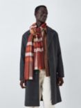 John Lewis ANYDAY Twill Check Scarf, Red Check