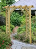 Zest Horizon Wooden Garden Arch, Natural